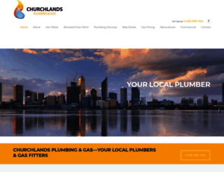 churchlandsplumbing.com.au screenshot