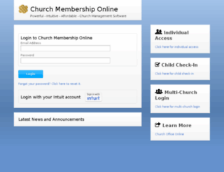 churchmembershiponline.com screenshot