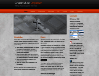 churchmusicorganiser.com screenshot
