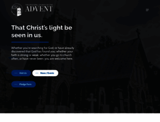 churchofadvent.org screenshot