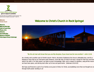 churchofchristrocksprings.squarespace.com screenshot