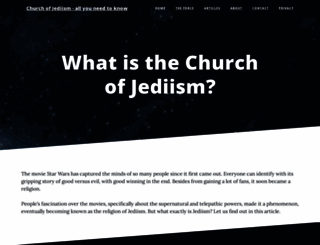 churchofjediism.org.uk screenshot