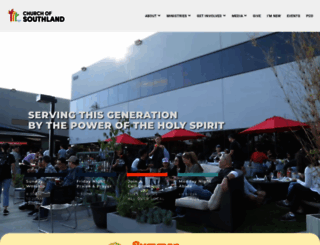 churchofsouthland.com screenshot