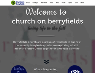 churchonberryfields.org screenshot