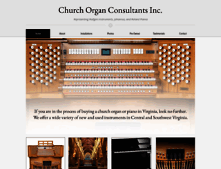 churchorganconsultants.com screenshot
