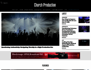churchproduction.com screenshot