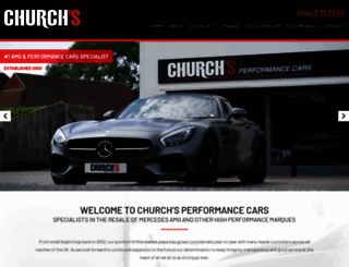 churchsperformancecars.co.uk screenshot
