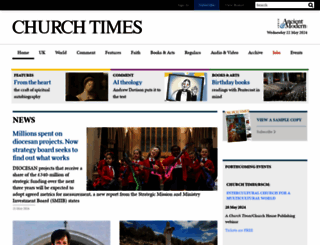 churchtimes.co.uk screenshot