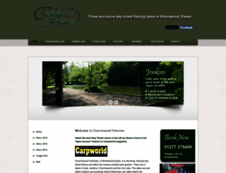 churchwoodfisheries.co.uk screenshot
