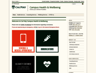 chw.calpoly.edu screenshot