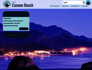ci.cannon-beach.or.us screenshot