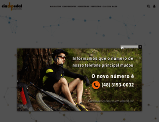 ciadopedal.com.br screenshot