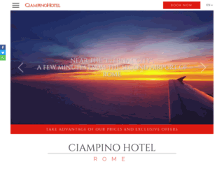ciampinohotel.com screenshot