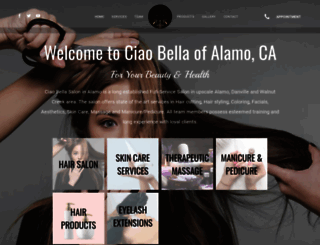 ciao-bella-salon.com screenshot