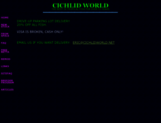 cichlidworld.net screenshot