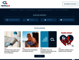 cientificalab.com.br screenshot