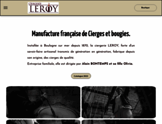 ciergerie-leroy.com screenshot