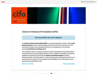 cifo.submittable.com screenshot