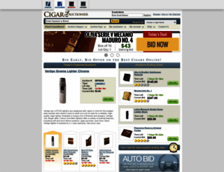 cigarauctioneer.com screenshot