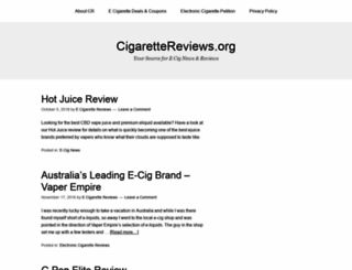 cigarettereviews.org screenshot