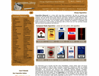 cigarettes-shop.net screenshot