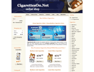 cigaretteson.net screenshot