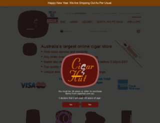 cigarhut.com.au screenshot
