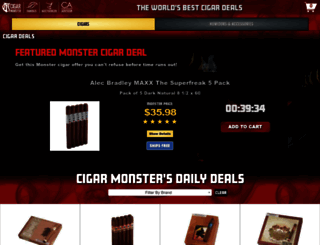 cigarmonster.com screenshot