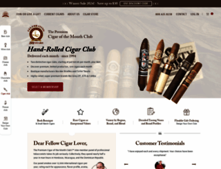 cigarmonthclub.com screenshot