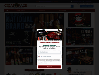 cigarpage.com screenshot