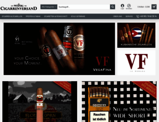 cigarrenversand.de screenshot