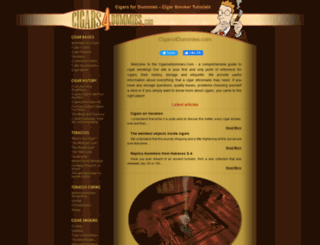 cigars4dummies.com screenshot
