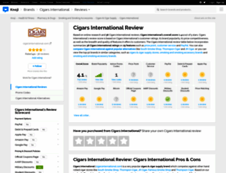 cigarsinternational.knoji.com screenshot