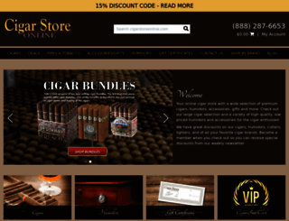 cigarstoreonline.com screenshot