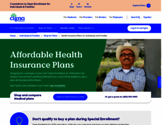 cignaforyou.com screenshot