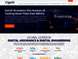 cigniti.com screenshot