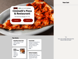 ciminiellispizza.com screenshot