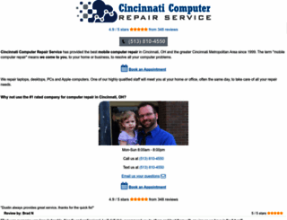 cincinnaticomputerrepairservice.com screenshot
