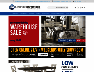 cincinnatioverstockwarehouse.com screenshot