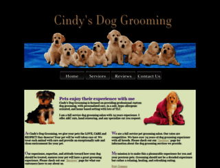 cindysdoggrooming.com screenshot