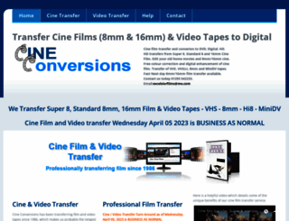 cineconversions.co.uk screenshot