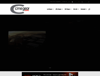cinegearexpo.com screenshot