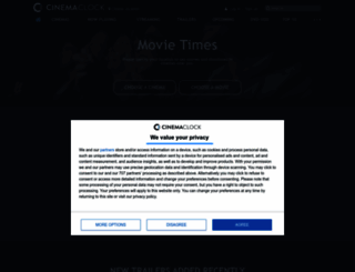 cinemaclock.com screenshot