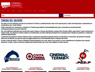 cinemadelsilenzio.it screenshot