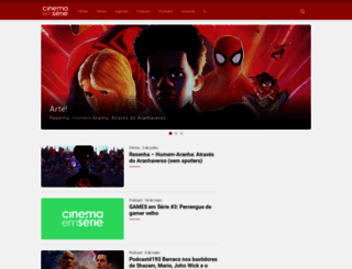cinemaemserie.com.br screenshot