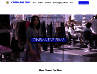 cinemafivefilms.com screenshot