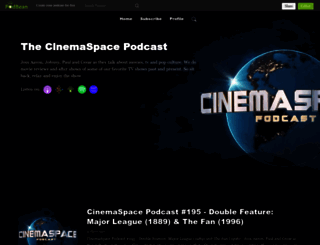 cinemaspacepodcast.podbean.com screenshot