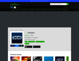 cinemix.radio.de screenshot