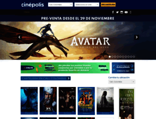 cinepolis.com.co screenshot