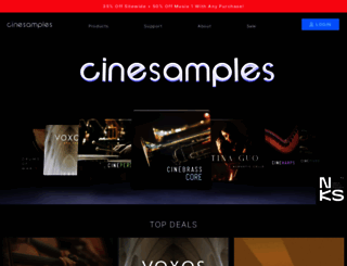 cinesamples.com screenshot